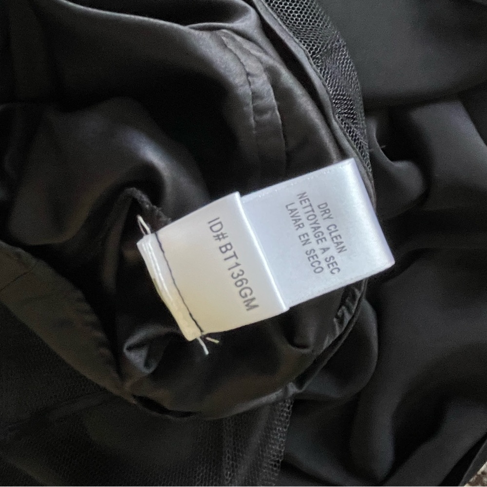 BCBGMaxAzria Satin Black Strapless Cocktail Dress Size 8 Never Worn - Picture 5 of 6